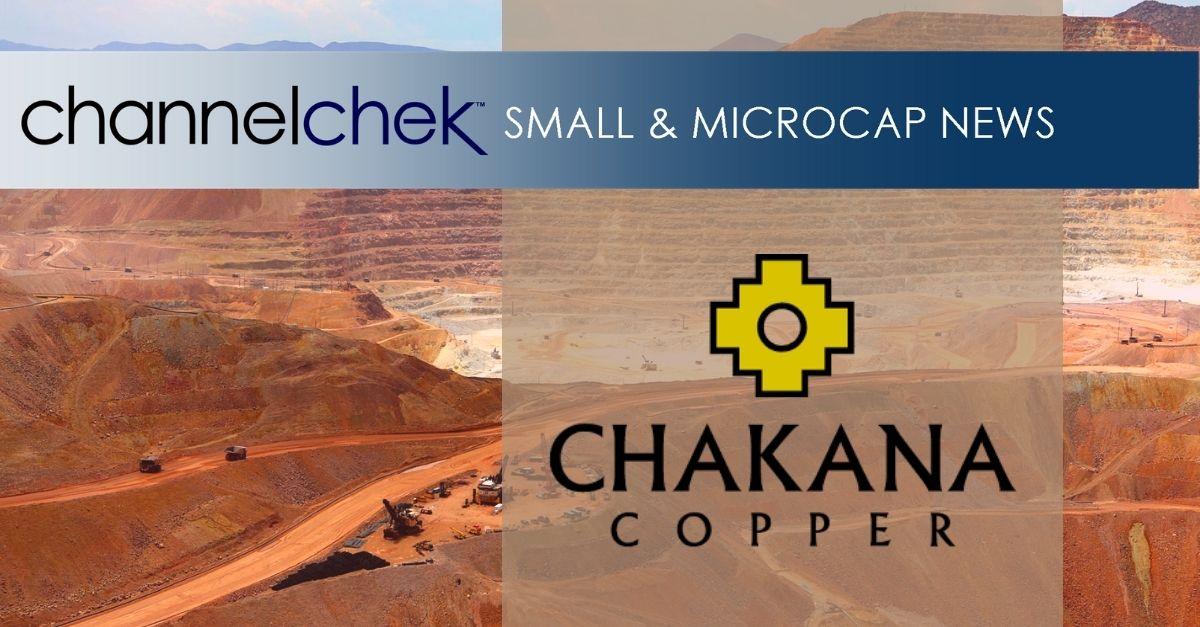 Release – Chakana Copper Announces Filing Of Technical Report For Previously Reported Inferred Mineral Resources For Soledad Project Peru