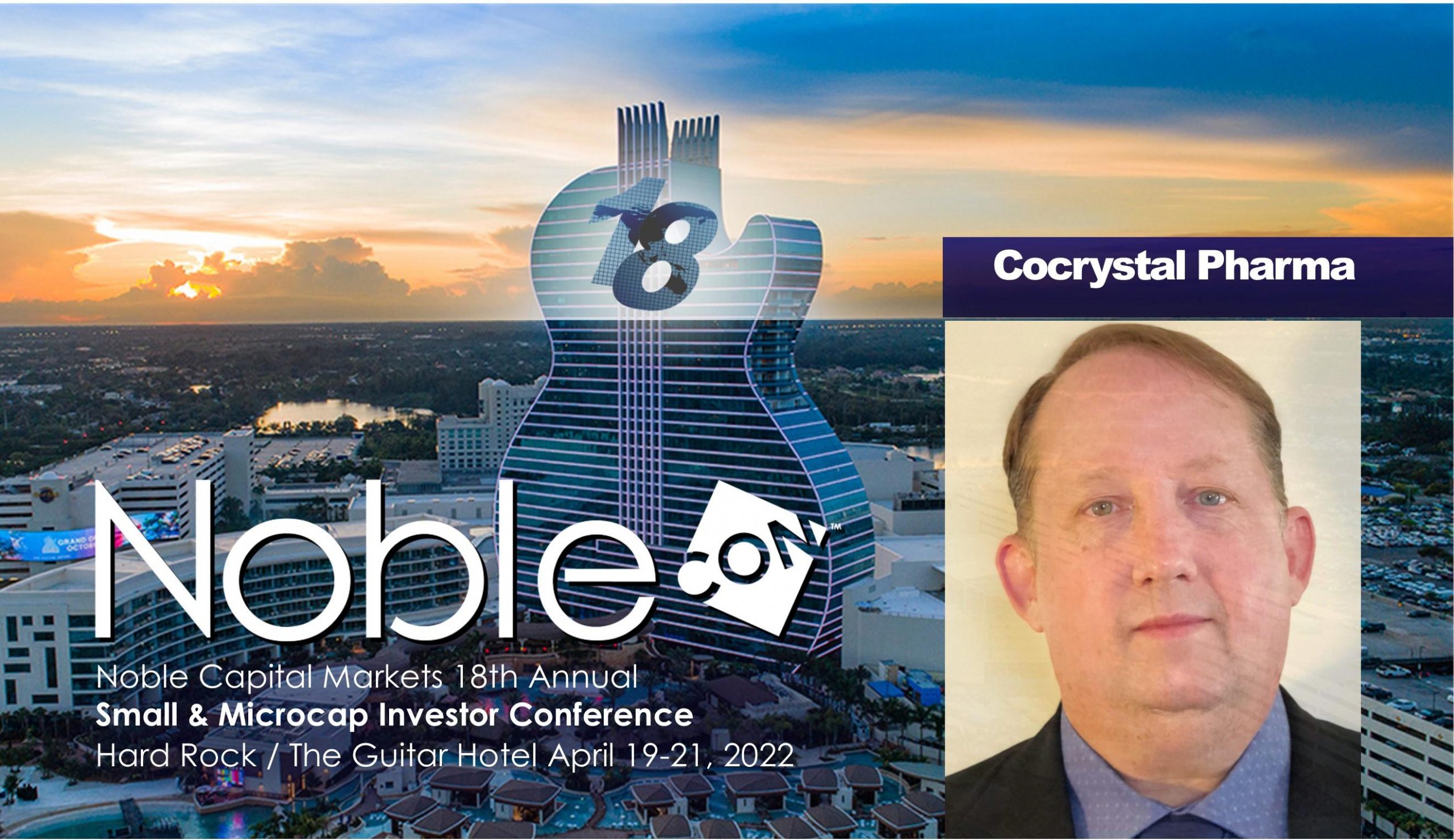 Cocrystal Pharma (COCP) Scheduled to Present at NobleCon18 Investor Conference