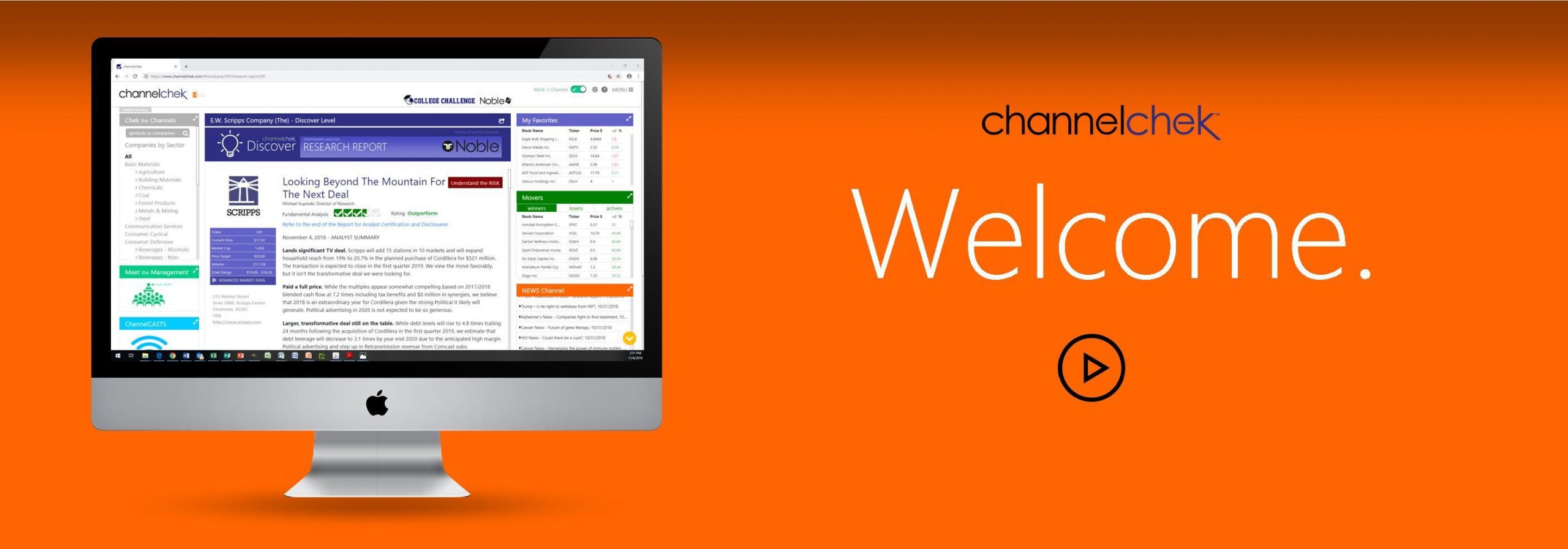 Welcome to Channelchek video