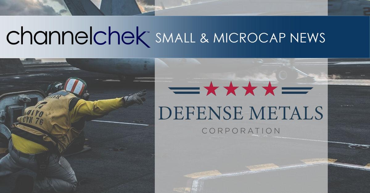 Defense Metals Corp. Drills 2.50% Total Rare Earth Oxide Over 176 Metres; Including 6.14% Over 20 Metres From Surface at Wicheeda