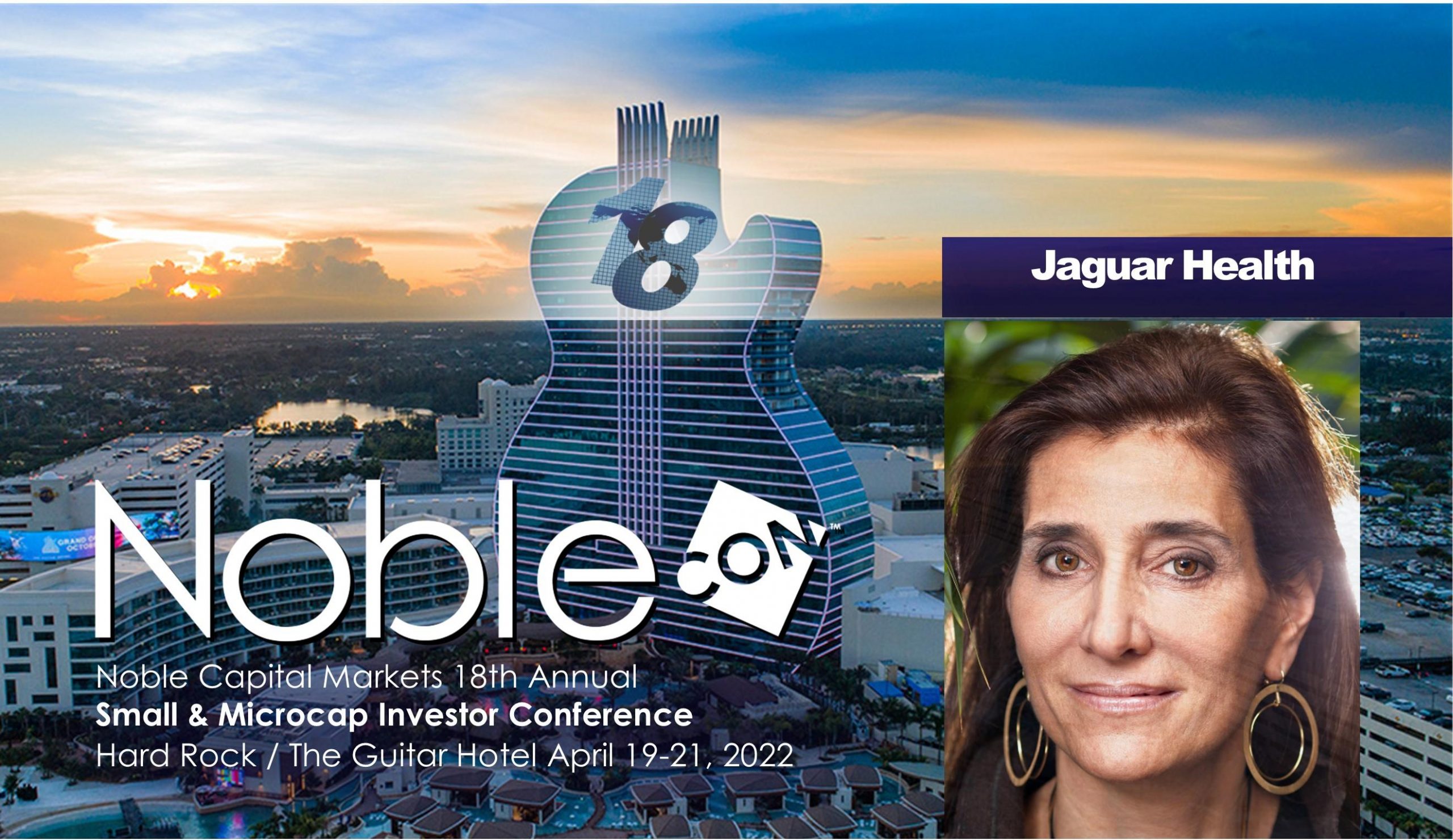 Jaguar Health (JAGX) Scheduled to Present at NobleCon18 Investor Conference