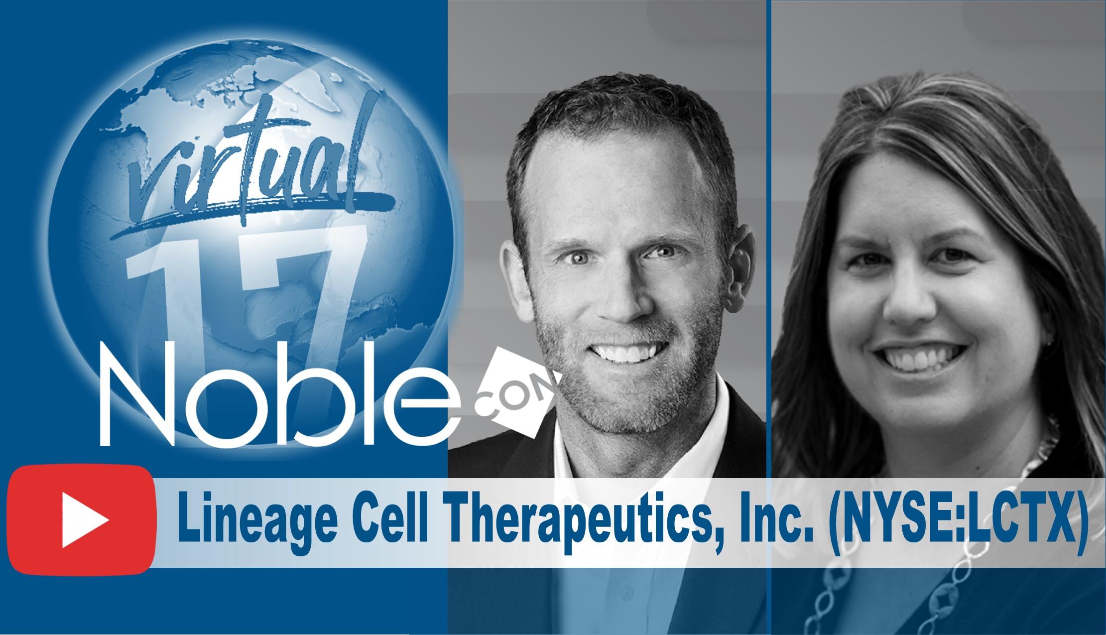 Lineage Cell Therapeutics (LCTX) NobleCon17 Presentation Replay