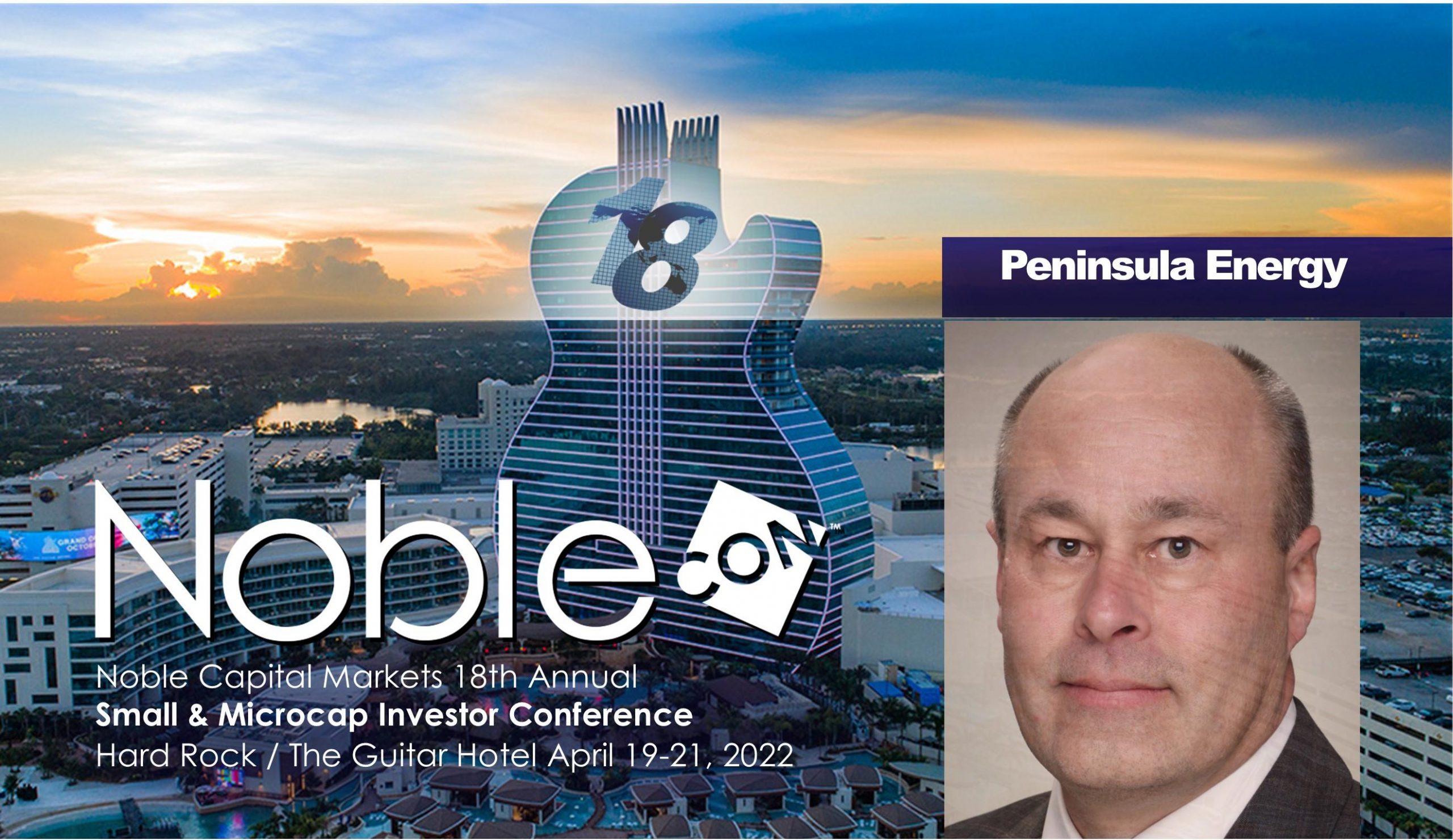 Peninsula Energy (PENMF) Scheduled to Present at NobleCon18 Investor Conference