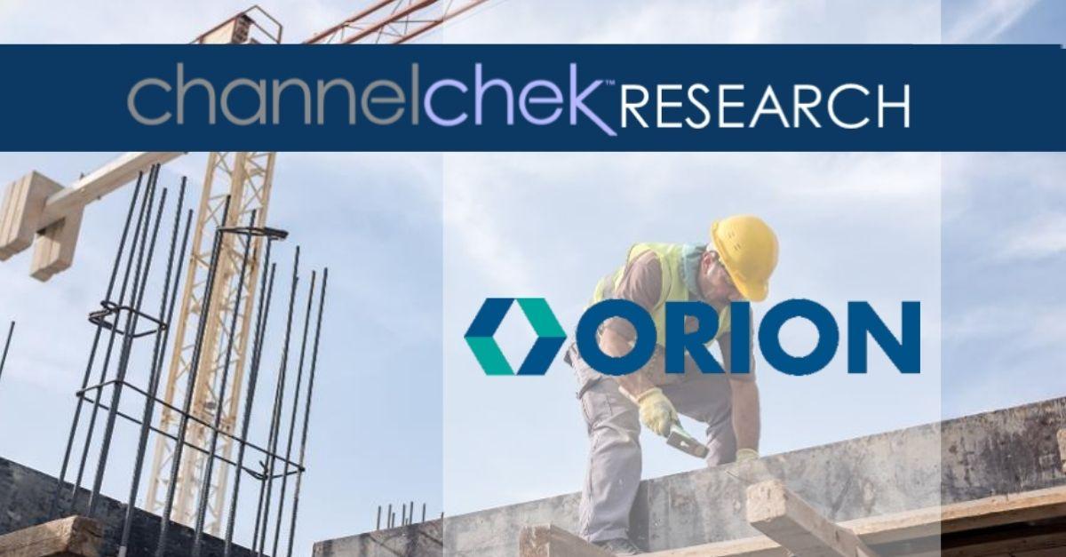 Orion Group Holdings (ORN) – Conference Highlights Positives – New Concrete Awards