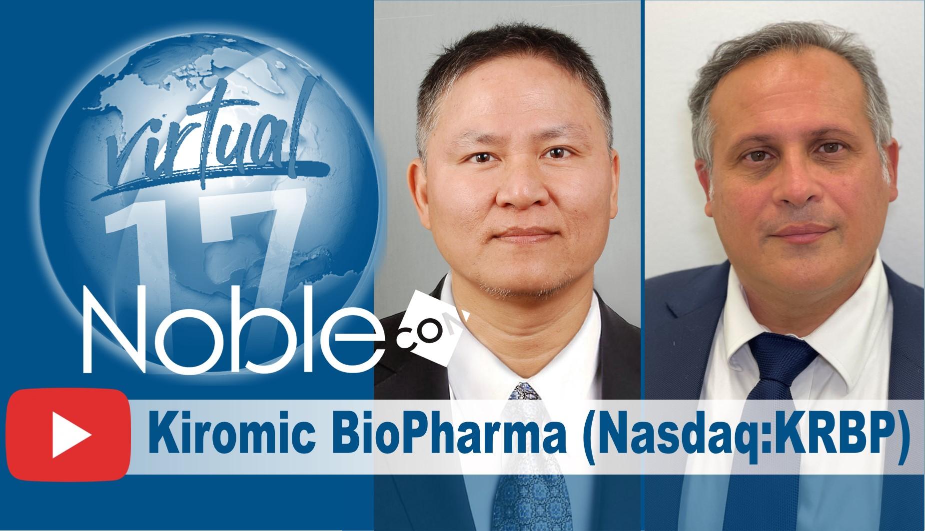 Kiromic BioPharma (KRBP) Scheduled To Present at NobleCon17