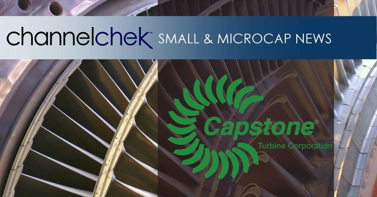 Capstone Turbine (CPST) – Receives 600-Kilowatt Clean Energy Order For A Data Center Application In Eastern Europe