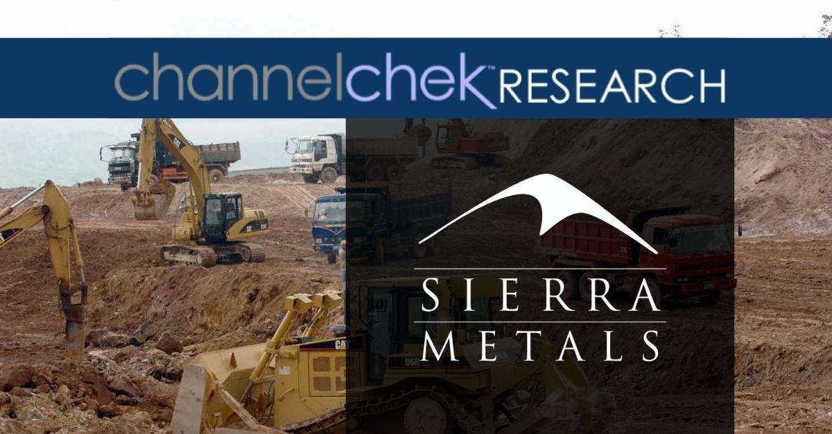 Sierra Metals (SMTS)(SMT:CA) – Fourth Quarter and Full Year 2020 Production Results; Updating Estimates