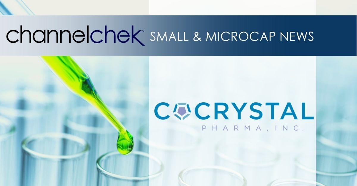 Release – Cocrystal Pharma Reports Third Quarter Financial Results and Provides an Update on Development Programs and Milestones