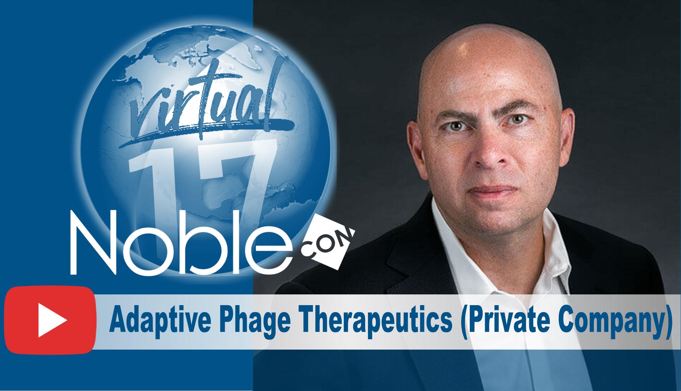 Adaptive Phage Therapeutics NobleCon17 Presentation Replay