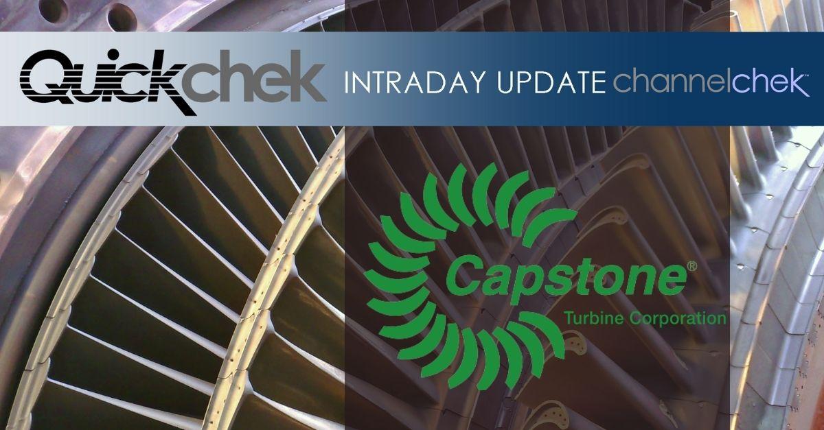 Release – Capstone Turbine (CPST) – Continues Market Penetration in Mexico With C600 Signature Series Microturbine Order