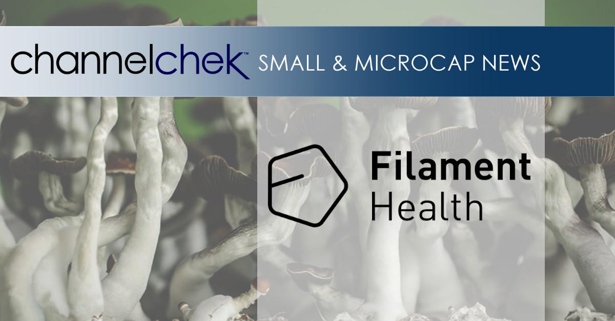 Release – Filament Health Announces Second Patent Issuance