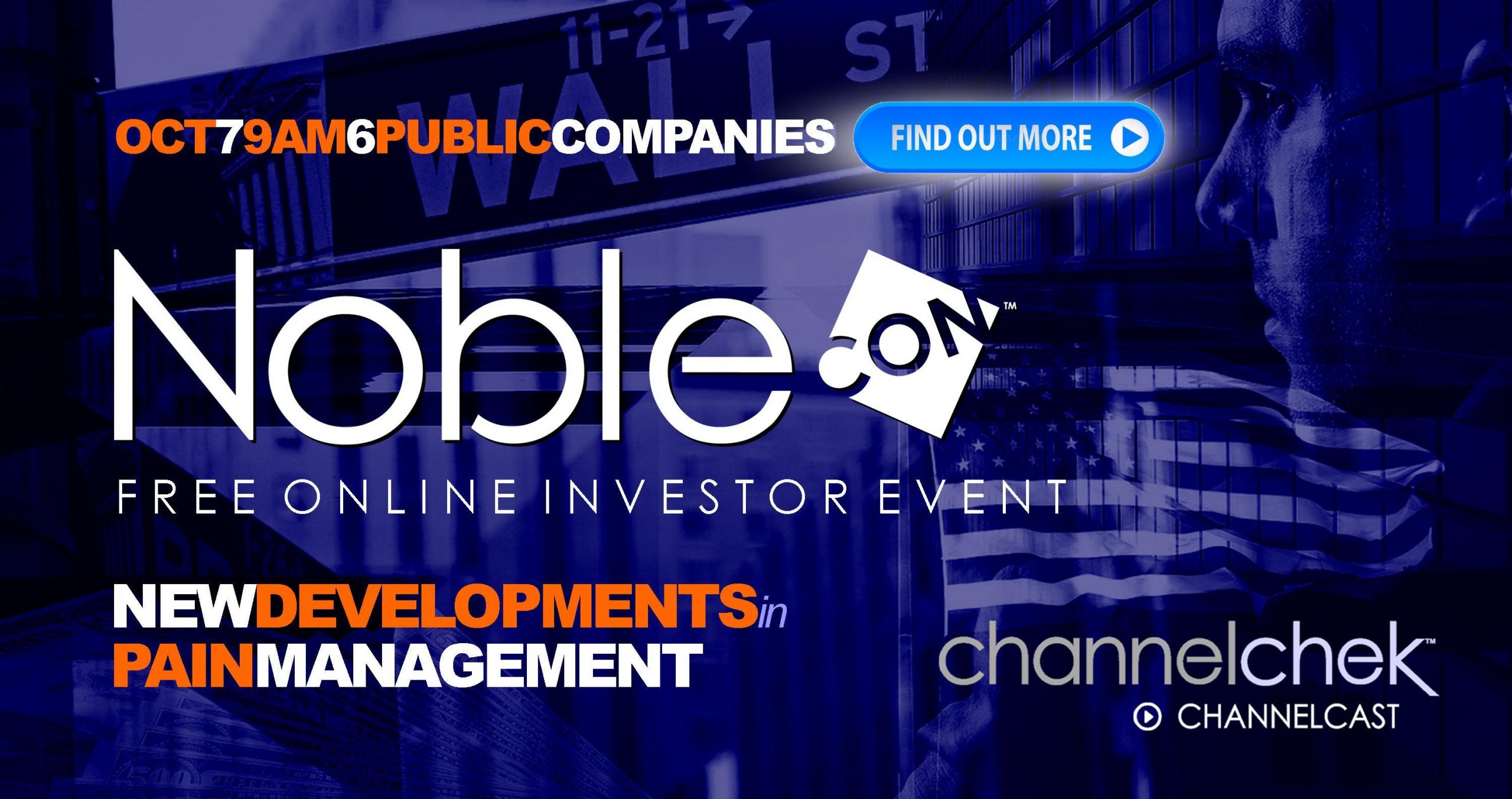 New Developments in Pain Management – a NobleCon Online Investor Event