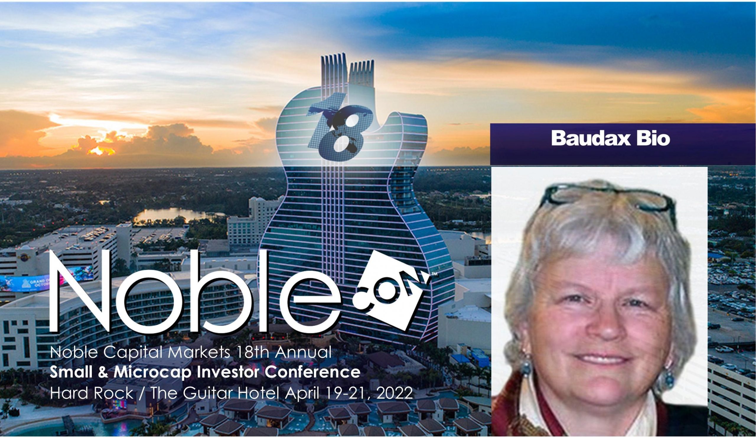 Baudax Bio (BXRX) Scheduled to Present at NobleCon18 Investor Conference