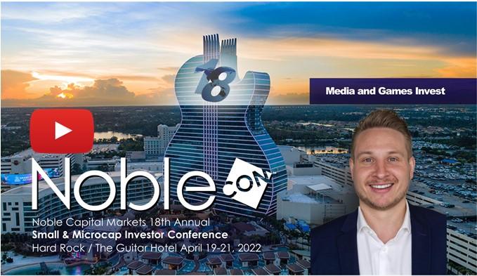 Media and Games Invest SE (M8G.DE) NobleCon18 Presentation Replay