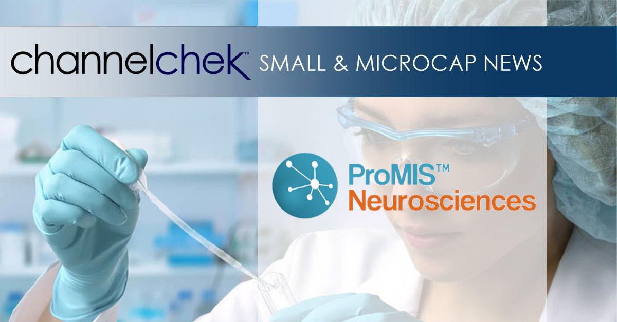 Release – ProMIS Neurosciences Reports New Milestones in Potential Therapeutic Approaches for Amyotrophic Lateral Sclerosis ALS