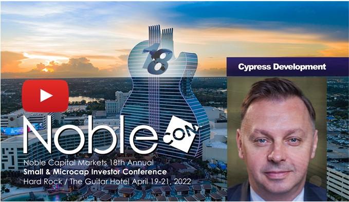 Cypress Development (CYDVF) NobleCon18 Presentation Replay