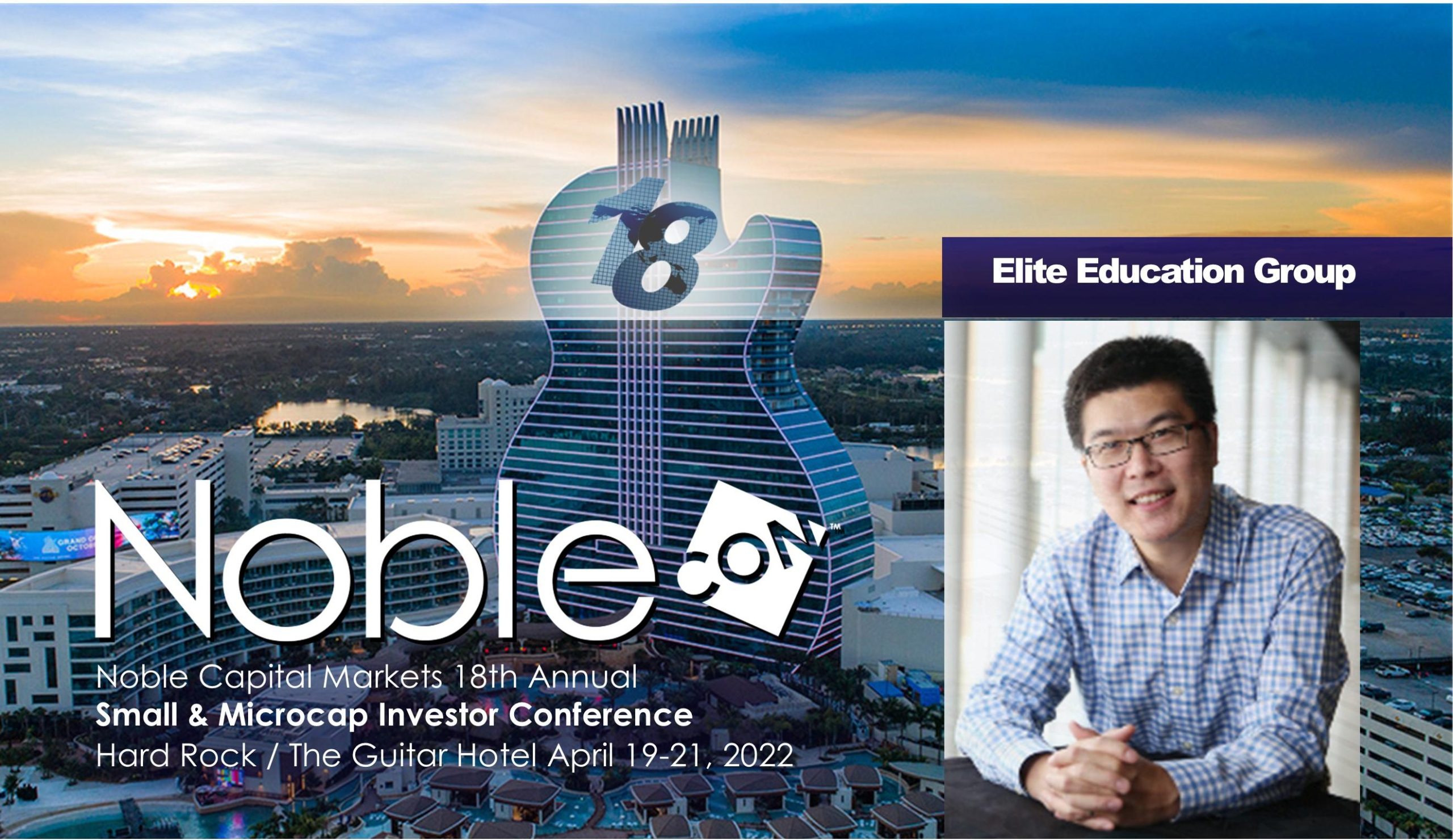 Elite Education Group International (EEIQ) Scheduled to Present at NobleCon18 Investor Conference