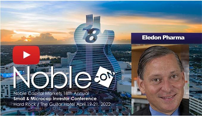 Eledon Pharmceuticals (ELDN) NobleCon18 Presentation Replay