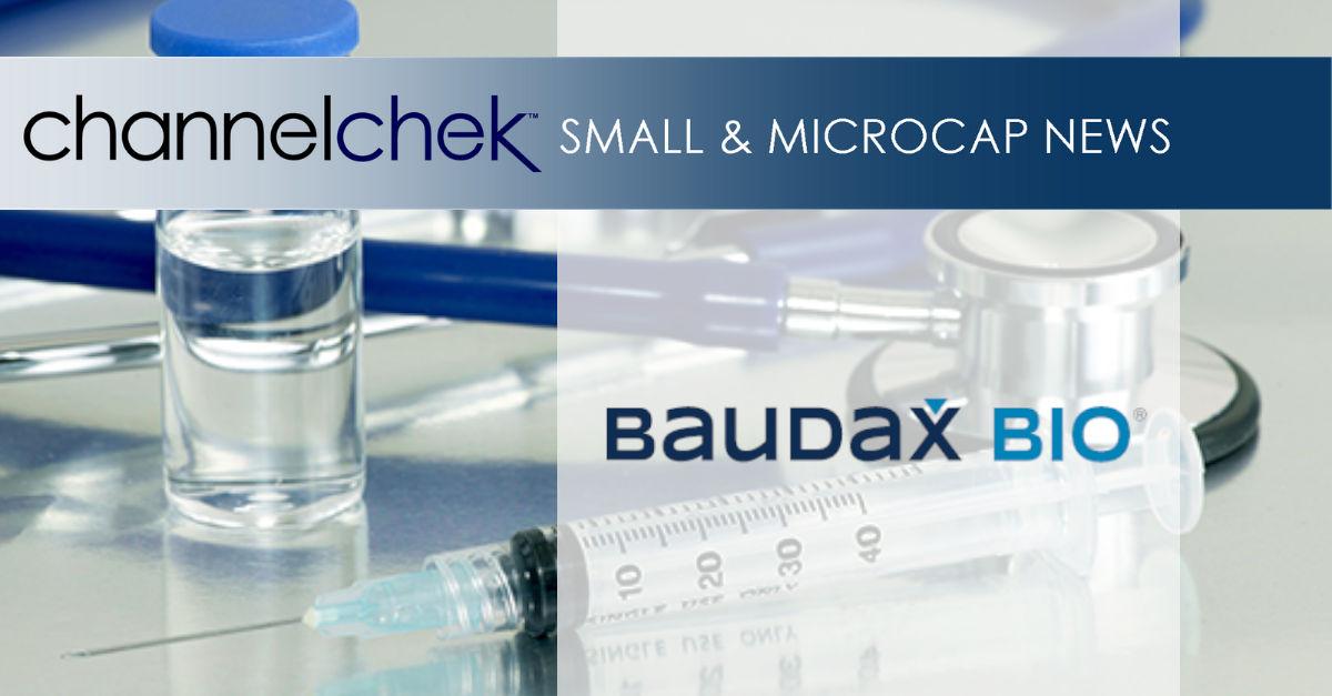 Release – Baudax Bio Announces $2.0 Million Registered Direct Offering Priced At-the-Market Under Nasdaq Rules