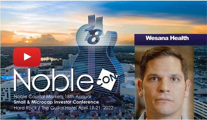 Wesana Health (WSNAF) NobleCon18 Presentation Replay