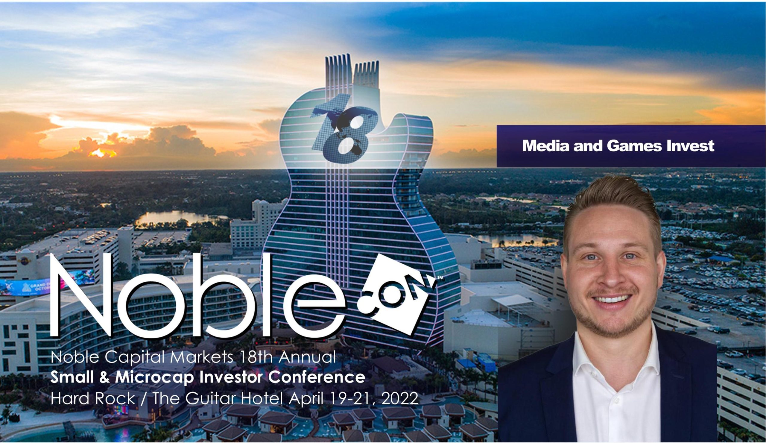 Media and Games Invest Scheduled to Present at NobleCon18 Investor Conference