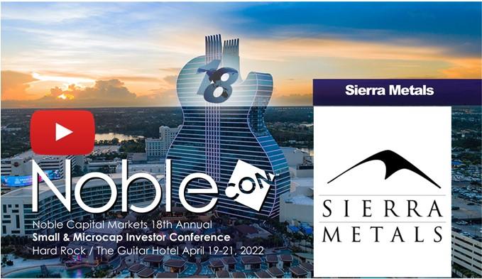 Sierra Metals (SMTS) NobleCon18 Presentation Replay