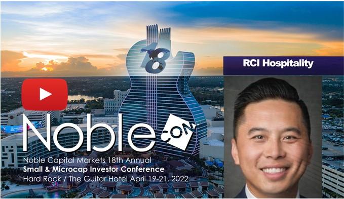 RCI Hospitality Holdings (RICK) NobleCon18 Presentation Replay