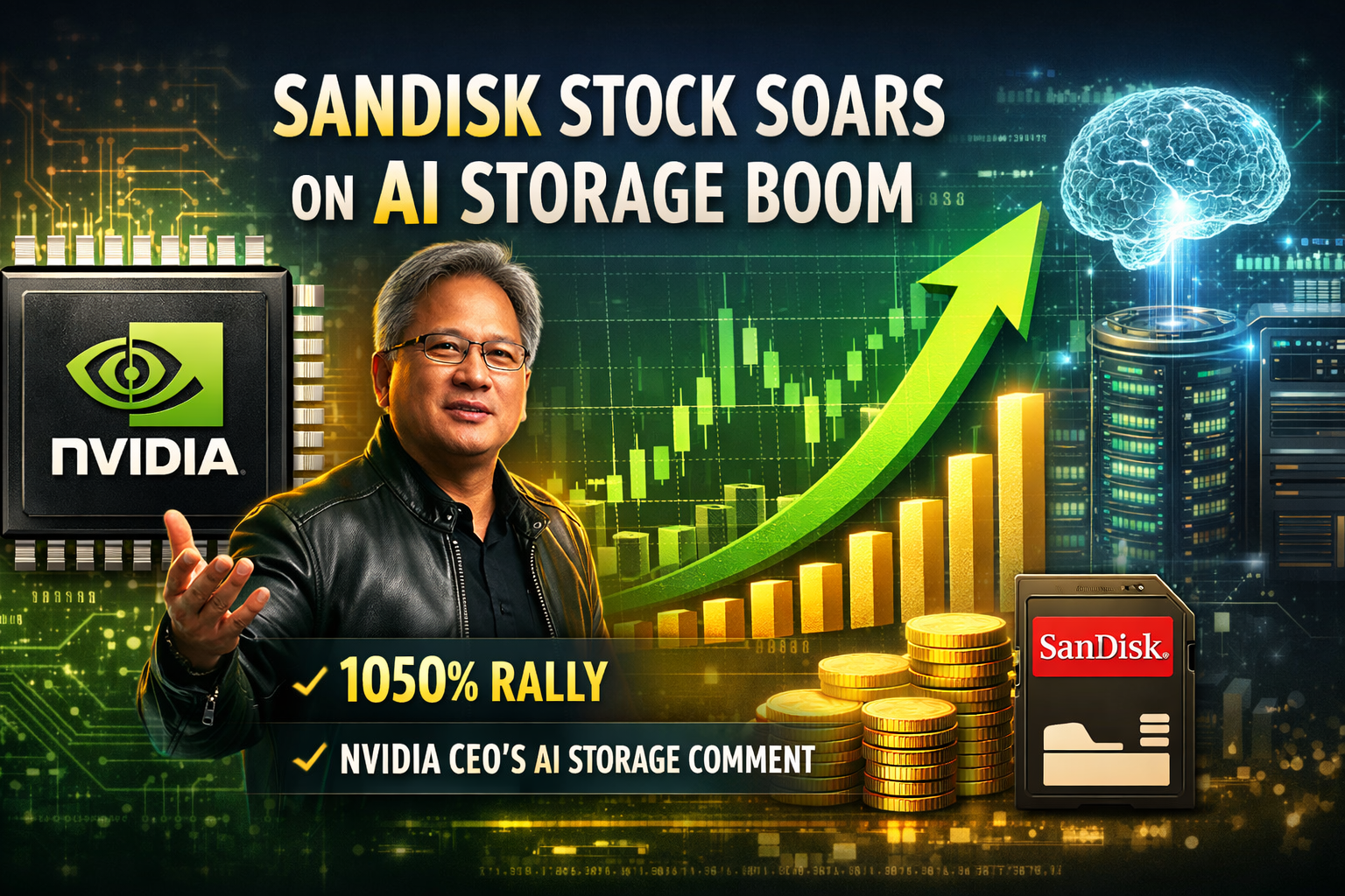 Nvidia’s CES Comments Ignite Breakout Rally in Sandisk Shares